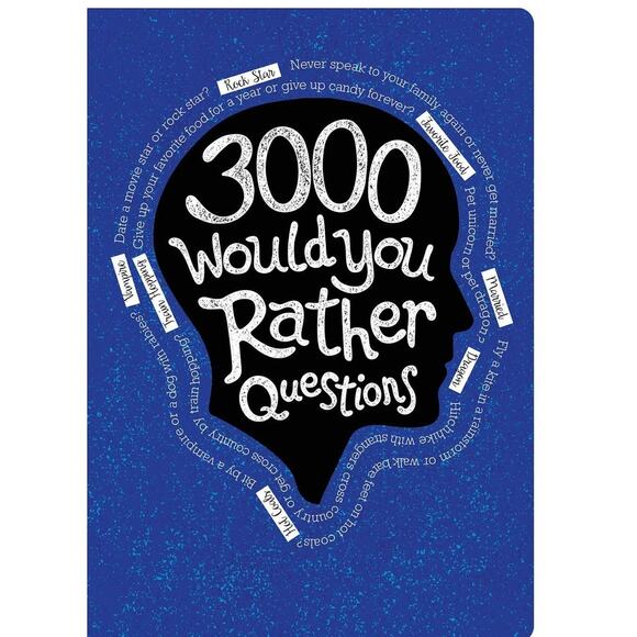 3000 Would You Rather Questions Interactive Book by Piccadilly - Picture 1 of 9